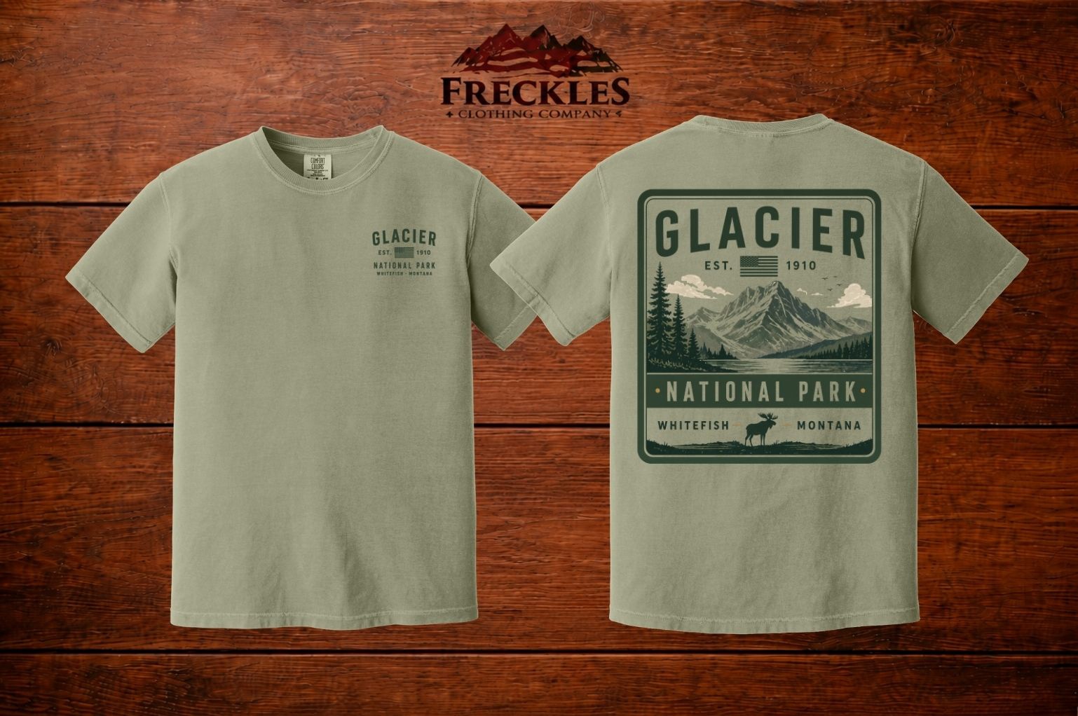 Glacier Scenic Heavyweight Tee